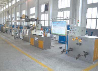 Electric and telephone cable extrusion line